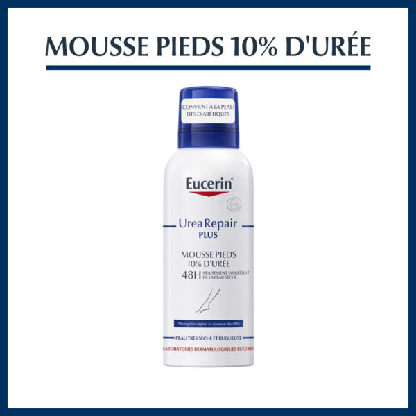 EUCERIN UreaRepair PLUS MOUSSE PIEDS 10% D’URÉE