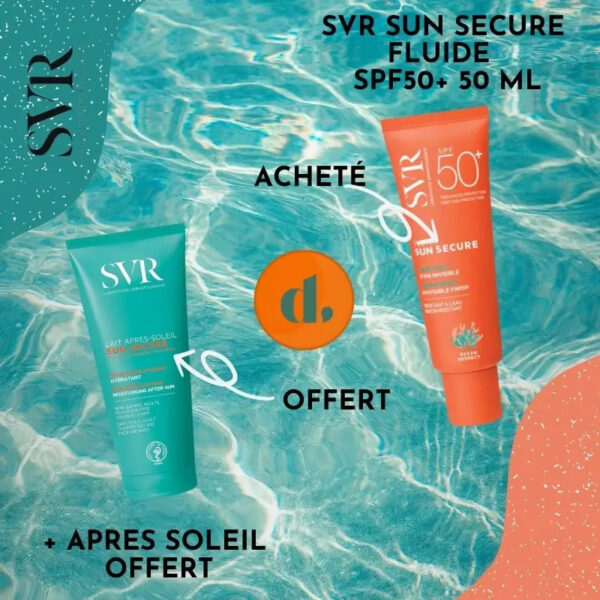 SVR Sun Secure Fluide 50ml & Lait après-soleil OFFERT