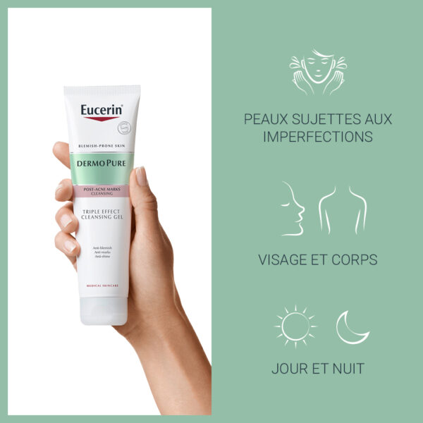 EUCERIN DERMOPURE TRIPLE ACTION GEL NETTOYANT