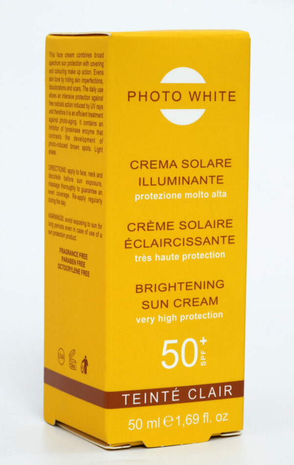 Crème solaire Teinte clair SPF 50 +50 ML