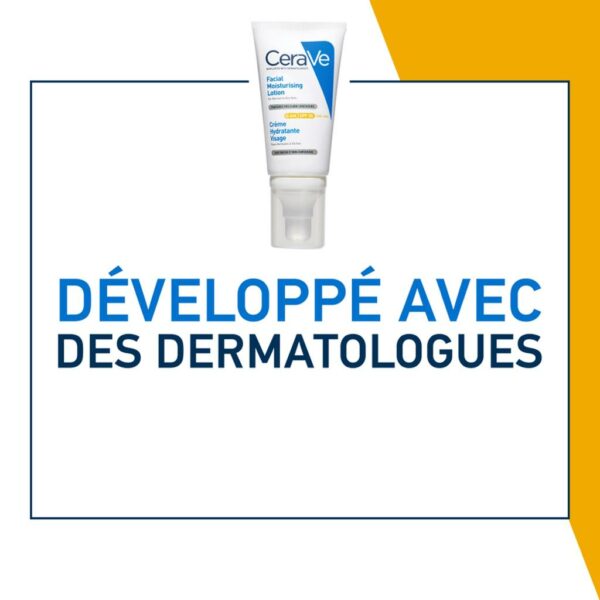 CeraVe crème hydratante visage SPF50 peaux normales à sèches | 52ml