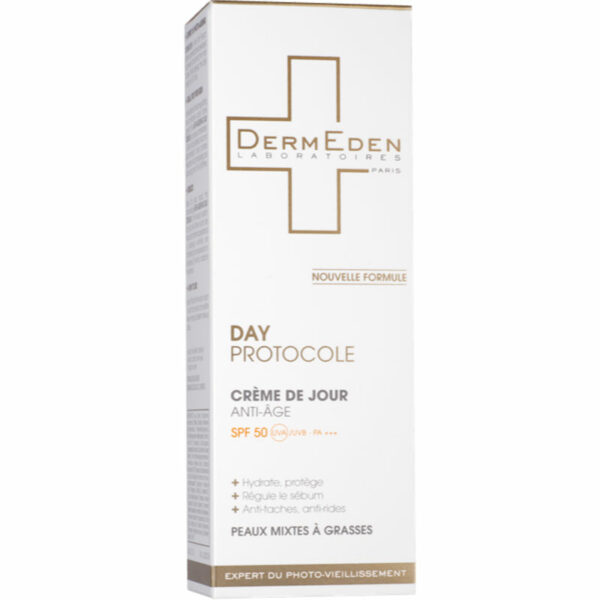 DERMEDEN – Crème de jour SPF 50 peaux mixtes à grasses