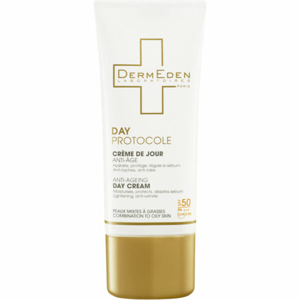 DERMEDEN – Crème de jour SPF 50 peaux mixtes à grasses