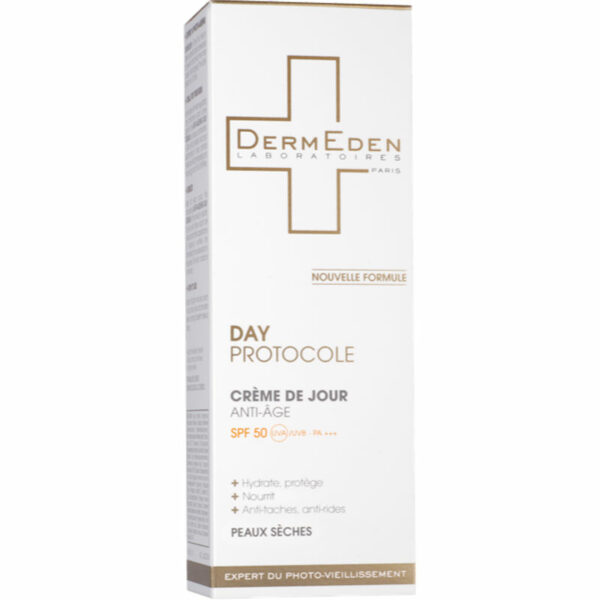 DERMEDEN – Crème de jour SPF50 peaux sèches