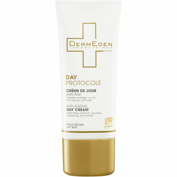 DERMEDEN – Crème de jour SPF50 peaux sèches