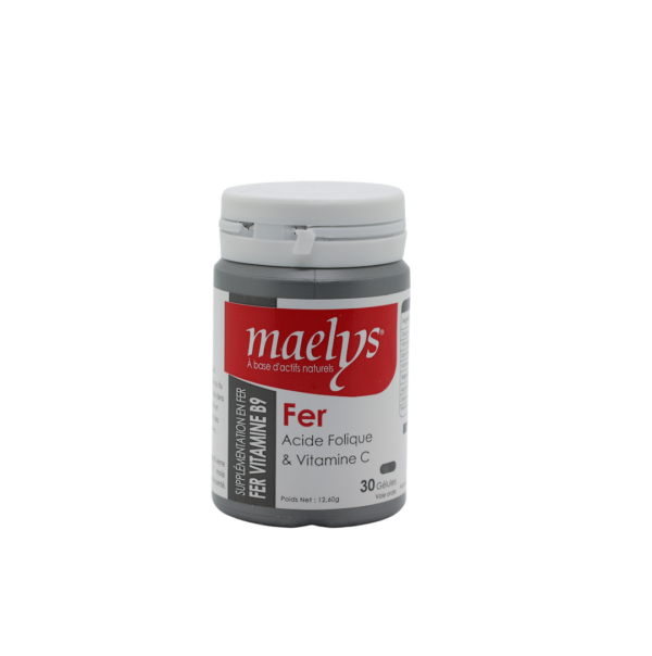 Maelys Fer Acide Folique & Vitamine C – 30 gélules