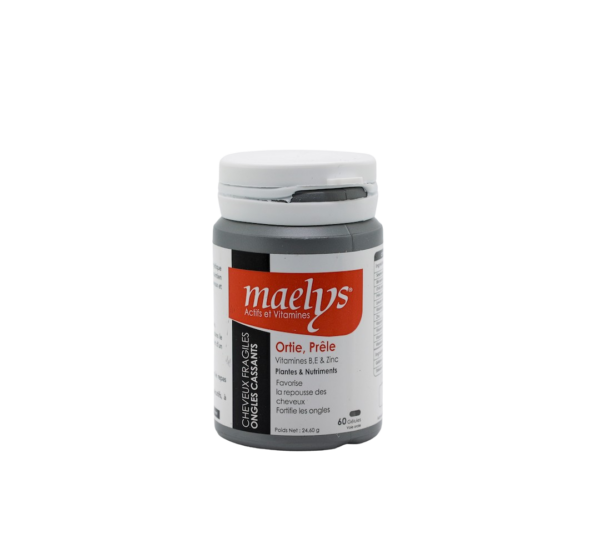 Maelys Ortie, Prêle Vitamines B, E & Zinc – 60 gélules