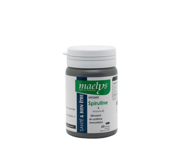 Maelys Spiruline & Vitamine C – 60 gélules