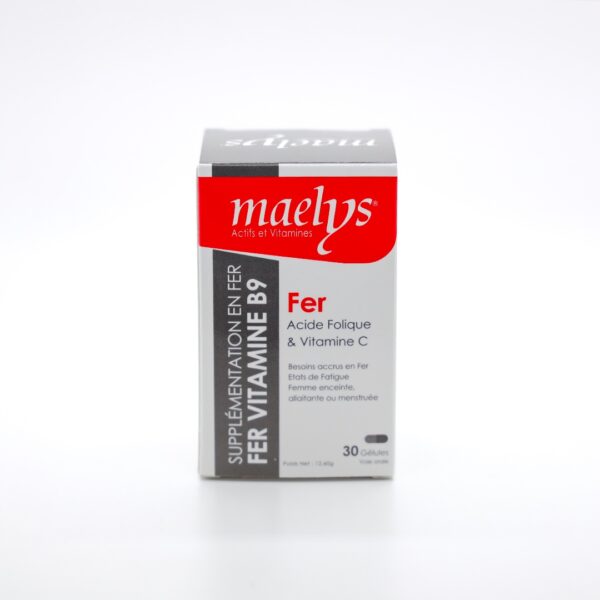 Maelys Fer Acide Folique & Vitamine C – 30 gélules