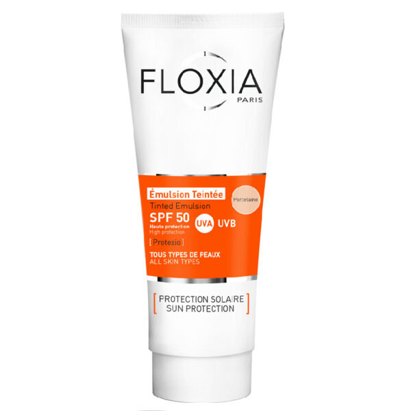 Floxia Ecran Émulsion teintée Porcelaine SPF50