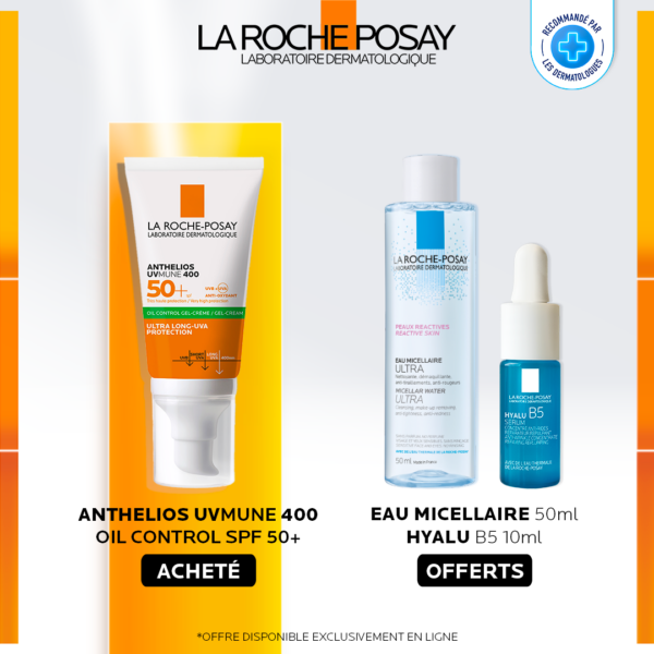 La Roche-Posay Anthelios UVMUNE400 Oil Control Invisible SPF50+ Peau Mixte à Grasse Acnéique | 50ml