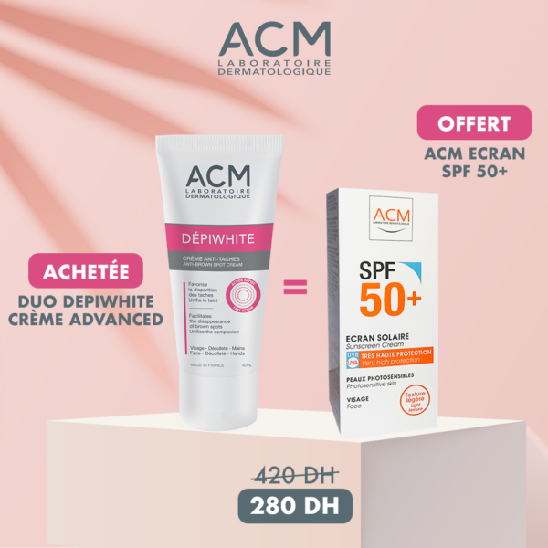 Duo Depiwhite Crème Advanced + ACM Ecran SPF50+