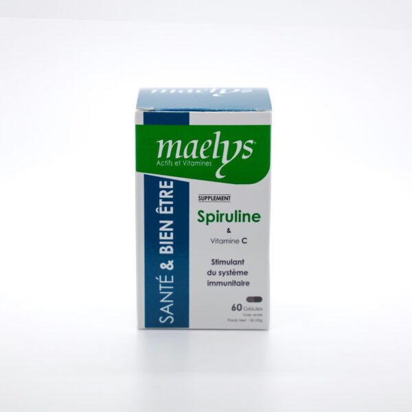 Maelys Spiruline & Vitamine C – 60 gélules