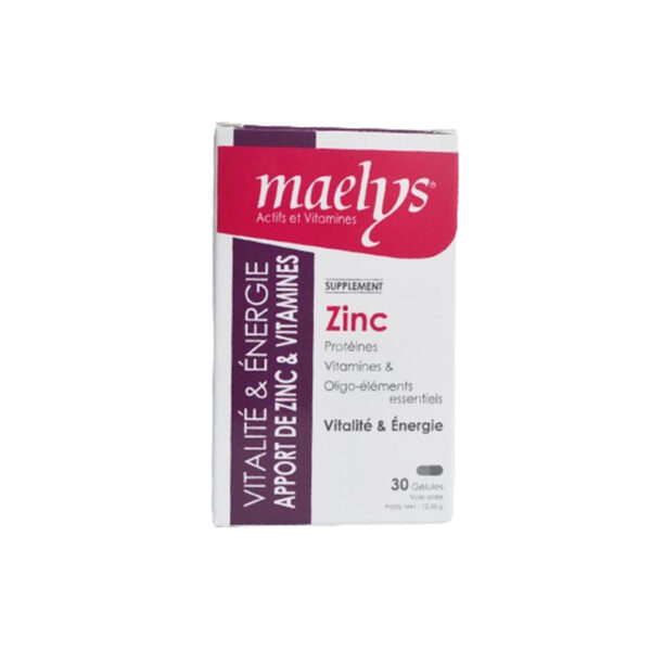 Maelys Zinc Protéines, Vitamines & Oligo-éléments essentiels 20gelules