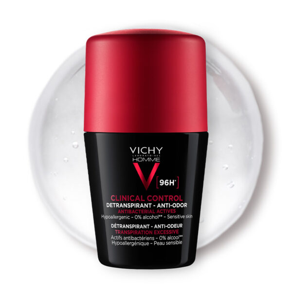 Vichy Homme DÉODORANT CLINICAL CONTROL 96H  |  Tous types de peau  |  50ml