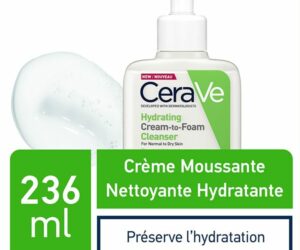 CeraVe Crème Moussante Nettoyante Hydratante Peau Normale à Sèche | 236ml