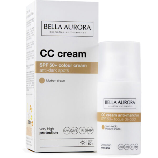 BELLA AURORA – CC crème anti-taches SPF50 Teinte Médium