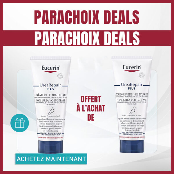 EUCERIN CREME PIEDS 10% D’UREE 1 achetée = 1 offerte