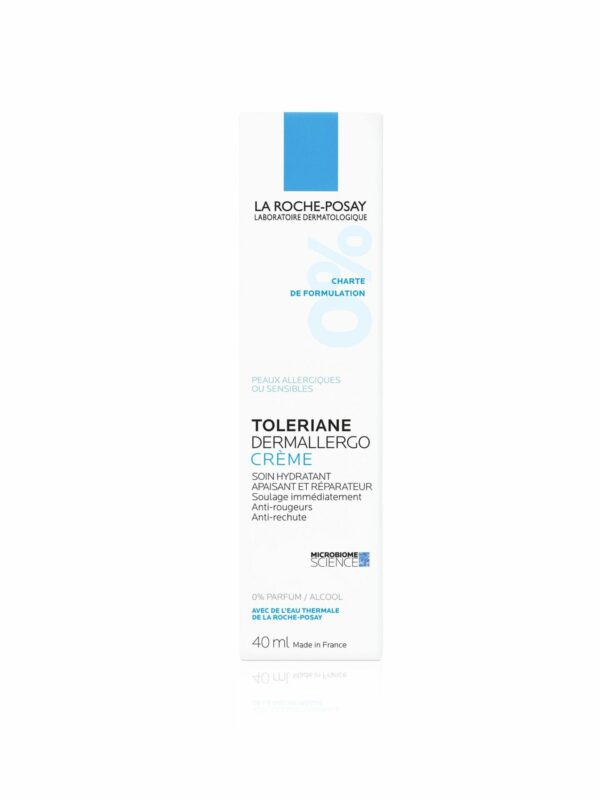 La Roche-Posay Toleriane Dermallergo Crème Apaisante, hydratante & réparatrice | Peau Intolérante, Ultra sensible et Allergique | 40ml